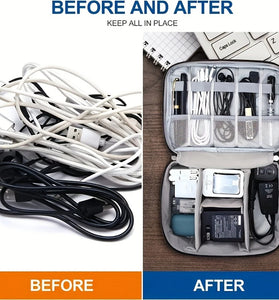 Electronic Storage Bag Data Cable Travel Charging Treasure Headphone Organizer Cosmetics Compartment Storage Digital Handbags