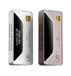 Shanling UA4 Cap Hi-Res Audio Amplifier Portable USB DAC AMP with 0.87-inch OLED Display ESS ES9069Q DAC Dual RT6863 AMP Full Screen Hardware Buttons 3.5mm 4.4mm Outputs