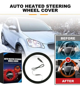 Heated Steering Wheel Protective Cover Universal Car Fast Hand Warmer Car Steering Wheel Heater Auto Parts Hand Warmer