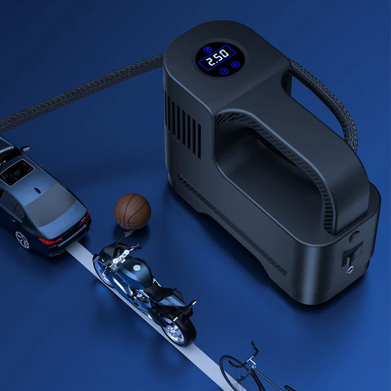 Suitu 120W Portable Multi-Function Smart Car Air Pump Electric Inflator Corded Car Inflatable Pump for Car Motorcycle Bike Ball
