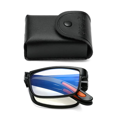 Classic Portable Folding Reading Glasses Ultralight Eyewear Anti-blue Light Presbyopia Glasses for Men Women Far Sight Glasses with Box Diopter +1.0 To +3.50