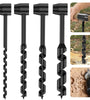 Hand Drill Carbon Steel Manual Auger Drill Portable Manual Survival Drill Bit Self-Tapping Survival Wood Punch Tool 4 Size Options Available