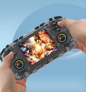 [64G] RK35H 20000+ Games Handheld Game Console 3.5-inch IPS Screen RK3326 Quad-Core WiFi Multiplayer 3D Joystick Game Player 4000mAh Battery Built-in Dual Horns Open Systems