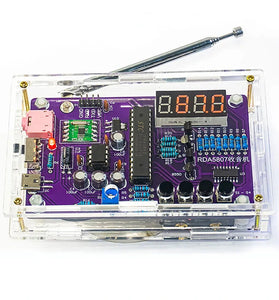 FM Radio DIY Electronic Kit Adjustable Frequency 87-108MHz Digital Display DIY Soldering Project Practice Solder RDA5807S