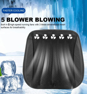 Car Seat Ice Silk Cooling Pad Car Seat Cushion Summer Cooling Ventilation Seat Pad with USB Fan Breathable Cooling Home Use