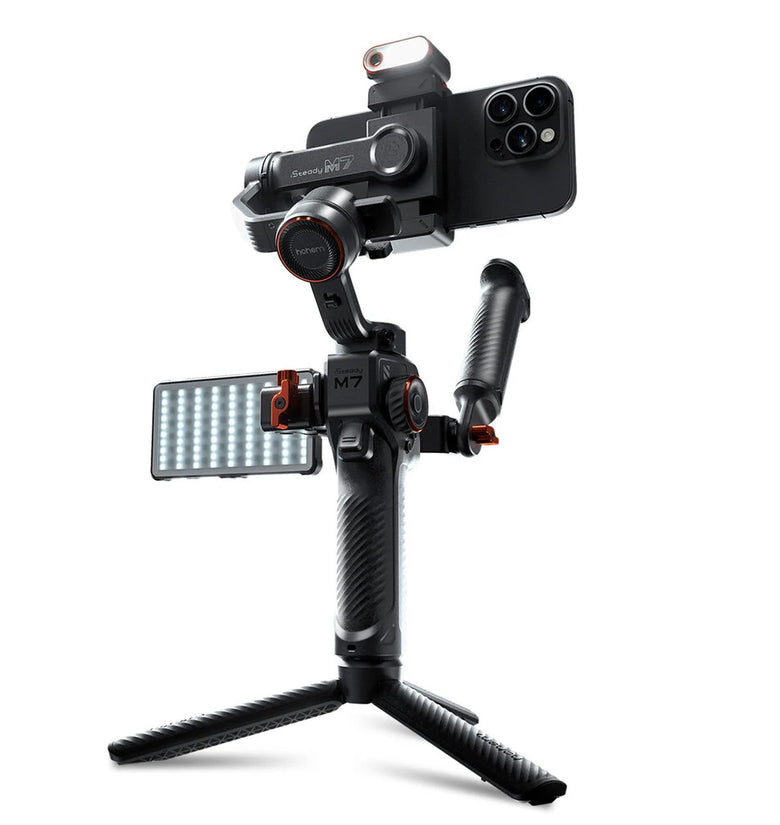 Hohem M7 iSteady M7 Cell Phone Gimbal Stabilizer 3-axis Anti-Shake Stands Extendable Selfie Stick for Live Vlog