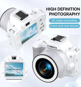 D11 Mini Digital Camcorder 8MP Interpolation Photography 1080P Video Recording 16X Digital Zoom 12 LED Fill Lights 15 Filters Compact Design Vlogging Camera