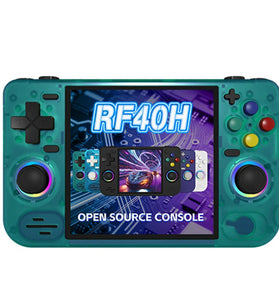 [128G] RF40H 30000+ Games Handheld Game Console 4-inch IPS Screen with RGB Joysticks RK3326 Open Source Linux System Retro Gaming Console 4000mAh WiFi Player Console