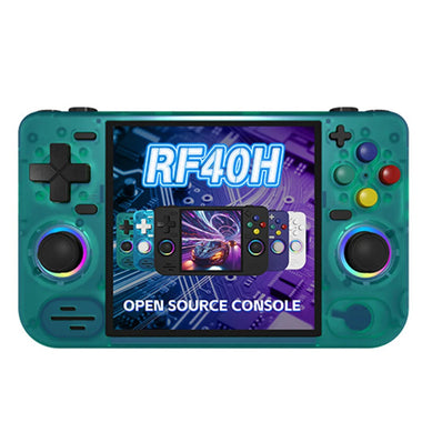 [128G] RF40H 30000+ Games Handheld Game Console 4-inch IPS Screen with RGB Joysticks RK3326 Open Source Linux System Retro Gaming Console 4000mAh WiFi Player Console