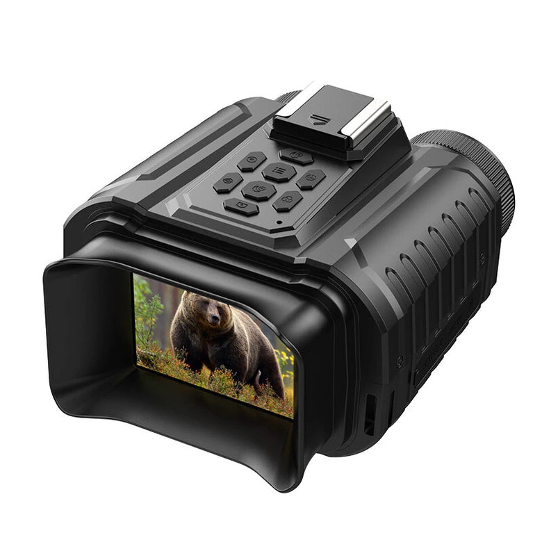 NV109 2MP Dual-lens Night Vision Goggles 2.7K HD 28X Zoom Infrared Night Vision WiFi 3600mAh Battery for Wildlife Observation Outdoor Adventures