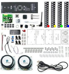 DIY bluetooth APP Speaker Kit with Colorful Spectrum Stereo Sound Adjustable Light Electronic Welding Kit