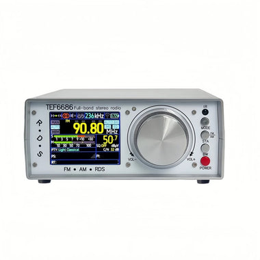 TEF6686 Full Band Stereo Radio High Sensitivity FM AM SW LW Bluetooth Transmitter Infrared Remote Customizable Bandwidth Rechargeable Battery Digital Display