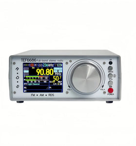 TEF6686 Full Band Stereo Radio High Sensitivity FM AM SW LW Bluetooth Transmitter Infrared Remote Customizable Bandwidth Rechargeable Battery Digital Display