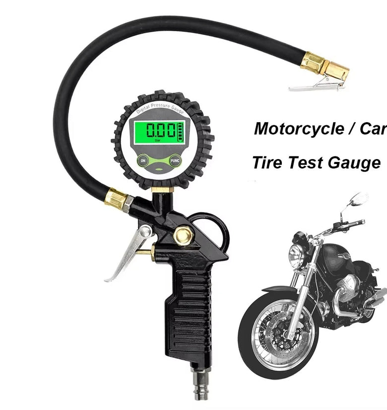 Digital LCD Display for Auto Car Bike Motorcycle Vehicle Tester Tire Air Pressure Inflator Gauge