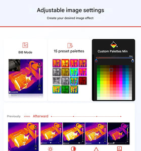 P09 Phone Thermal Imager for Android Apple -20C to 400C Portable Infrared Thermal Imager Camera 96x96 Resolution IP40