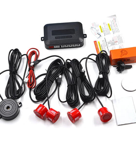 Car 4 Probe Pure Buzzer Car Without Display Reversing Radar Sensor Car Backing-up Radar Sensor System 22mm Reversing Radar Audible Warning Indicator Probe System