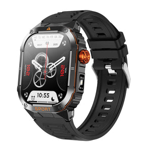 SENBONO D16 2.01-Inch HD Screen Strong Flashlight 35 Days Battery Life Heart Rate Blood Pressure Blood Oxygen Monitor Sleep Monitoring Breathing Exercise Multi-sport Modes IP68 Waterproof Smart Watch