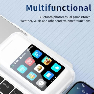 A98 Box bluetooth Earphone LED Screen Earbuds 2.8-inch Screen 8000mAh Battery Capacity Power Bank Flashlight Portable Multimedia Headphones