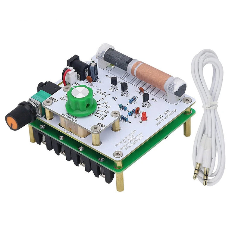 AMTMW207 Medium Wave Radio Transmitter High Fidelity AM Radio Transmitter DIY Circuit Board 525~1605kHz 6V