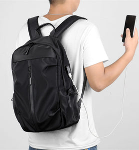 19'' Portable Waterproof Men's Backpack with USB Port Lightweight Large Capacity Outdoor Travel Bag Casual Student Backpack