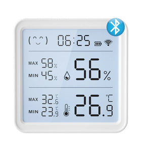 Xiaomi Smart Wireless Temperature Humidity Sensor with Advanced Bluetooth/WiFi Technology Adjustable Modes Low Power Consumption Ideal for Remote Home Monitoring and Smart Home Automation