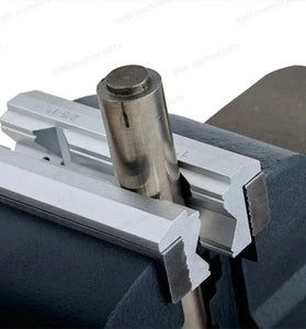 2PCS Vise Jaws Milling Vise Jaw Clamps Magnetic Bench Vice Pad Tools for Gripping Mechanical Pipe Fitting Fixed Protector