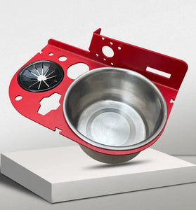 Multifunctional Storage Herringbone Ladder Fixed Bracket Multi Grid Storage Suspension Bracket Herringbone Ladder Tool Rack