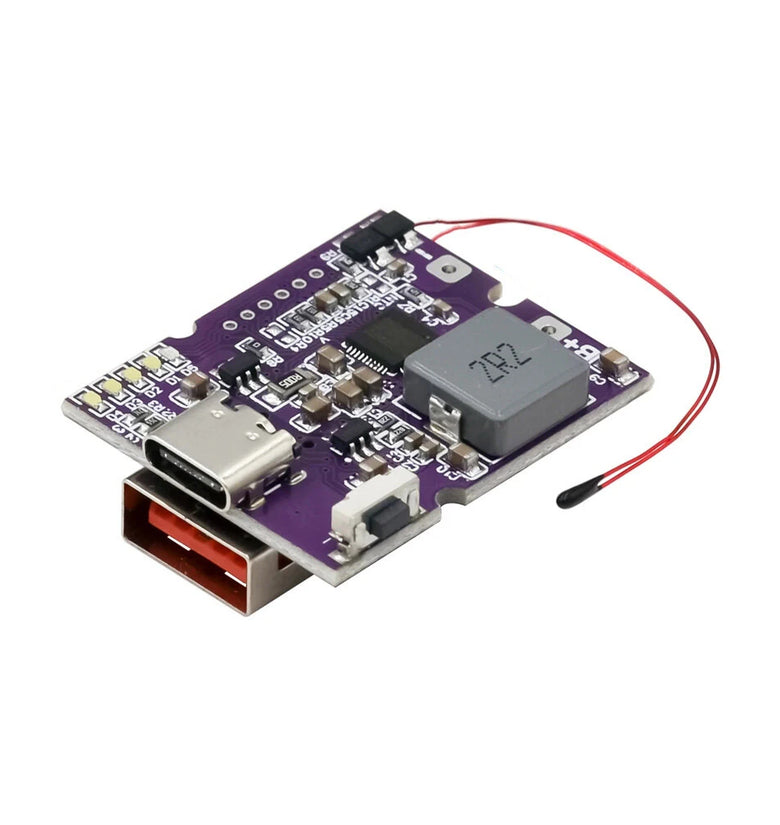 22.5W Power Bank Bidirectional Fast Charging Power Module Mobile Circuit Board With Digital/Light Type-C USB Suppor PD/QC3.0 2.0