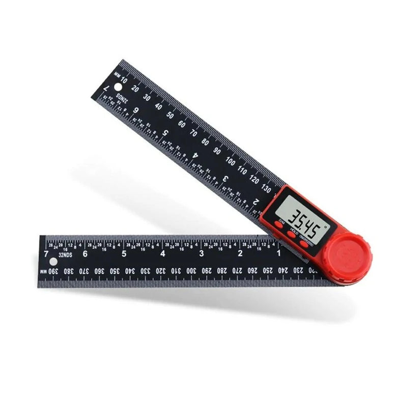 ETOPOO 200mm/300mm 360 LCD Display Carbon Fiber Digital Angle Ruler Inclinometer Electron Goniometer Protractor Angle Finder Meter Measuring Tool