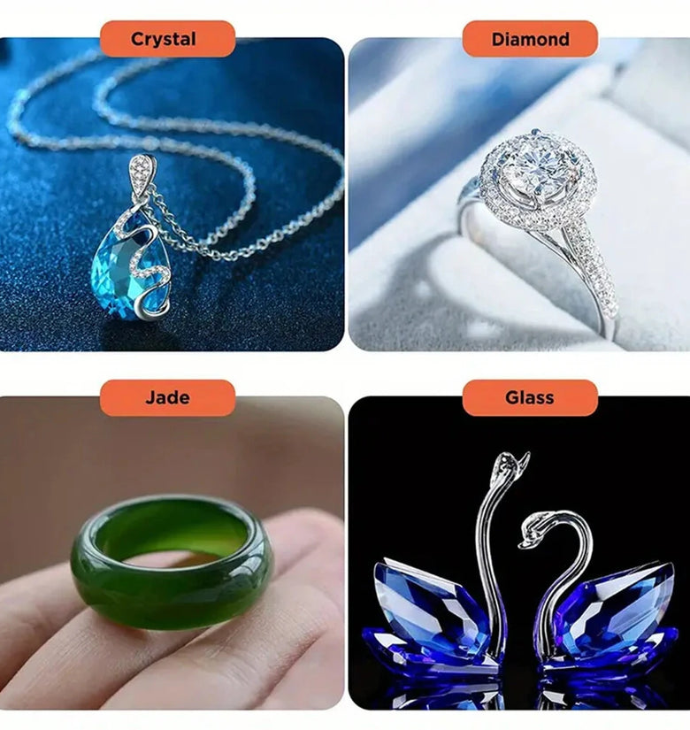 Professional Diamond Tester Pen Portable Electronic Diamond Identifier Fast and Accurate Testing for Jewelry Jade Rub with LCD and LED Indicators