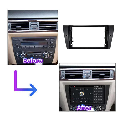 Car Radio Stereo Fascia Frame Mounting Bracket For BMW 3 Series E90 E91 E92 E93 2005-2012 Panel Dash 2Din DVD Player Fascias