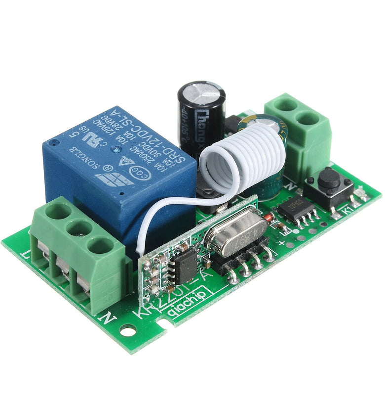 2PCS 315MHz 220V 10A 1CH Channel Wireless Relay Remote Control Switch Receiver