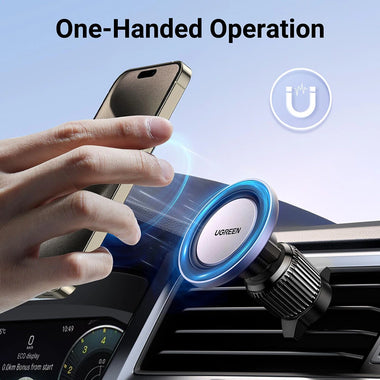 UGREEN Car Air Vent Clip Phone Holder Magnetic Phone Mount Strongest Magnet Compatible with iPhone 16 15 14 13 12