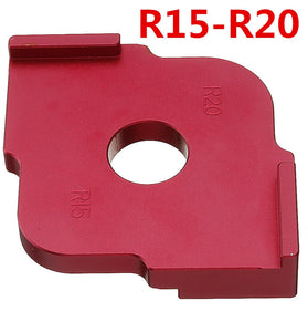 Drillpro Wood Panel R5-R40 Quick-Jig Router Table Bits Jig Corner Template Woodworking Tool