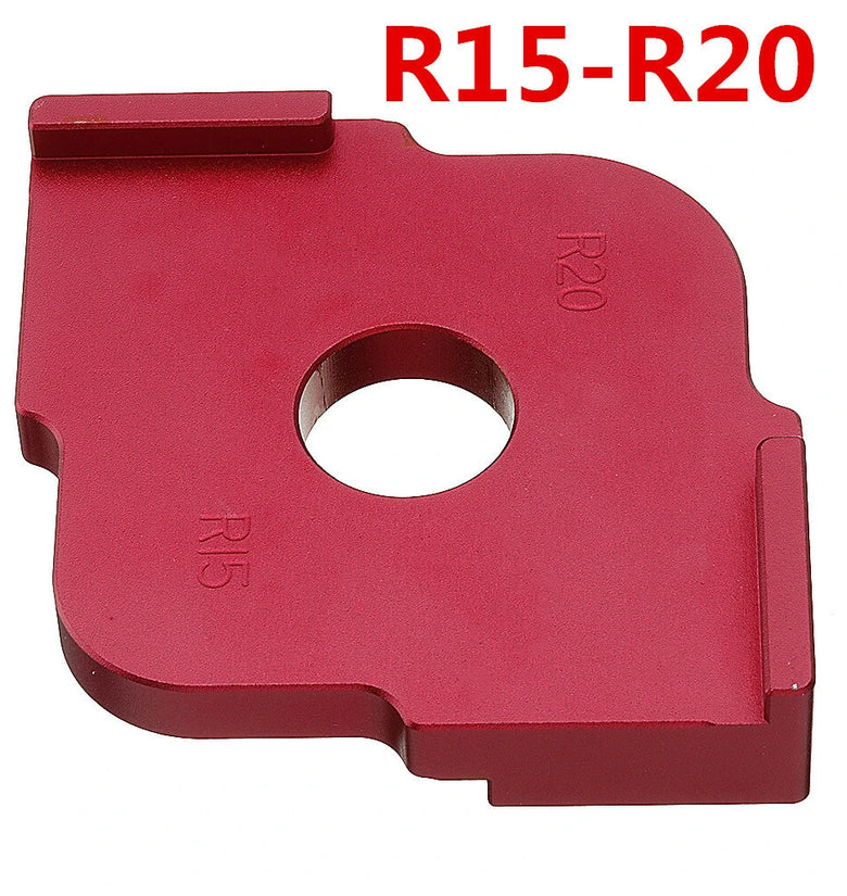 Drillpro Wood Panel R5-R40 Quick-Jig Router Table Bits Jig Corner Template Woodworking Tool