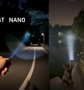 Lumintop GT NANO V3.2 405M EDC Thrower Flashlight with 10300 Battery, Mini Size 720LM High Power Output USB C Rechargeable Mini Torch Powerful Camping Lantern, 10750 Battery Optional