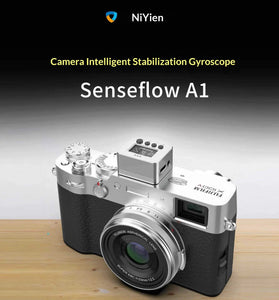 NiYien Senseflow A1 Gyro Stabilizer 25g Lightweight Camera Stabilizer for Video Compatible with Gyroflow 24H Use Time Hot Shoe Mount