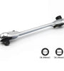 2-in-1 Mini Socket Ratchet Wrench 72-Tooth Dual-Head Design Chrome-Plated Accepts 1/4" Hex Bits Magnetic Power for Tight Spaces