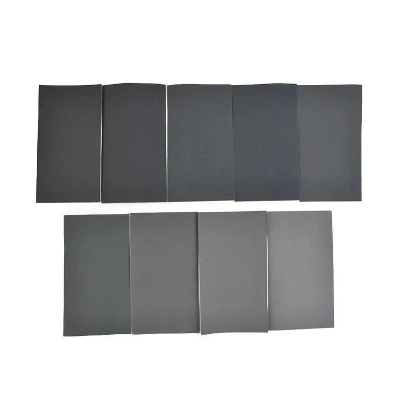 60pcs Silicon Carbide Sandpaper Sheets Wet and Dry Sanding 15 Grit Levels Professional Polishing Wood Metal Automotive
