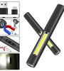 Outdoor Compact and Portable Aluminum Alloy XPE+COB Rechargeable Pen Light Work Lamp Keychain Light