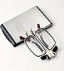 2 in 1 Portable Folding Reading Glasses with Metal Glasses Case Mobile Phone Holder HD Anti-Fatigue Anti-blue Light Presbyopic Glasses