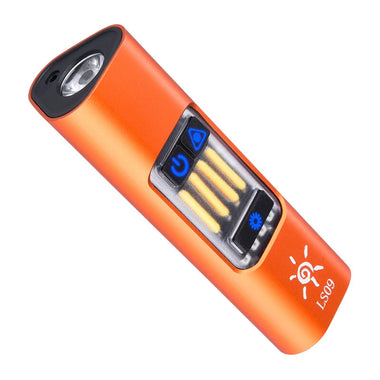 Bikight Multifunctional Super Bright Flashlight LED+COB 1800mAh Type-C Rechargeable Red LEP Magnetic Base Side Light Camping Hiking Tactical Gear