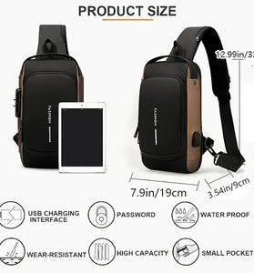 Men Bag Single Shoulder Bag Multi-function Sports Slanting Chest Backpack Anti-Theft Chest Bag