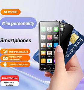 SOYES XS16 Pro Mini 4G 4GB+128GB 4.0 Inch 5MP Camera Face Unlock OTG 2100mAh Android 10 MTK6762 Octa Core Mobile Phone