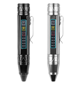 Bikight 4 LED Light Sources Pen Shape Flashlight 365nm+395nm+Yellow+White USB Rechargeable Money Pet Urine Ore Cat Fluorescent Marker Check UV Light Camping Light Inspection Light