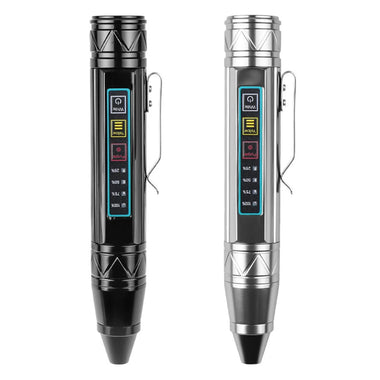 Bikight 4 LED Light Sources Pen Shape Flashlight 365nm+395nm+Yellow+White USB Rechargeable Money Pet Urine Ore Cat Fluorescent Marker Check UV Light Camping Light Inspection Light