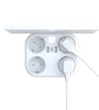 RRTEAVEL HHT105 16A Wall Switch Socket with Tray 4AC+3USB Port Universal Convertion EU Outlet with Controllable Light Home Safety Preferred Socket Plug