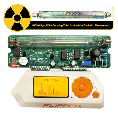 Flipper Zero Geiger Counter Module J305 Tube Radiation Tester Beta Gamma Testing Environmental Monitoring Random Number Generator