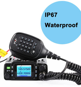TYT TH8600 Mini Dual Band Mobile Radio IP67 Waterproof 25W VHF UHF Transceiver with Color LCD Display 200 Channels High Power Portable Communication Device