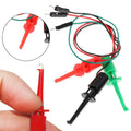 3PCS Hook Type Test Clip Probes with Male Head DuPont Line Cable 20cm for Precise Transistor Testing Great for Electronics Repair and Testing
